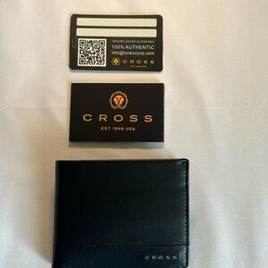 Cross Black Leather Bifold Wallet NEW